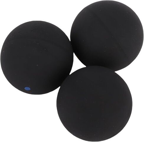 Zunate 3Pcs Squash Ball Combo Set, Includes Single Blue Dot, Single Yellow Dot, and Double Yellow Balls for Training and Practice in Kuwait