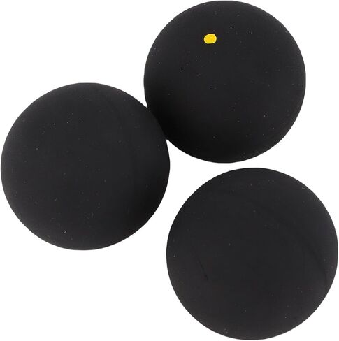 Zunate 3Pcs Squash Ball Combo Set, Includes Single Blue Dot, Single Yellow Dot, and Double Yellow Balls for Training and Practice in Kuwait