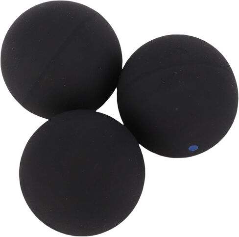Zunate 3Pcs Squash Ball Combo Set, Includes Single Blue Dot, Single Yellow Dot, and Double Yellow Balls for Training and Practice in Kuwait