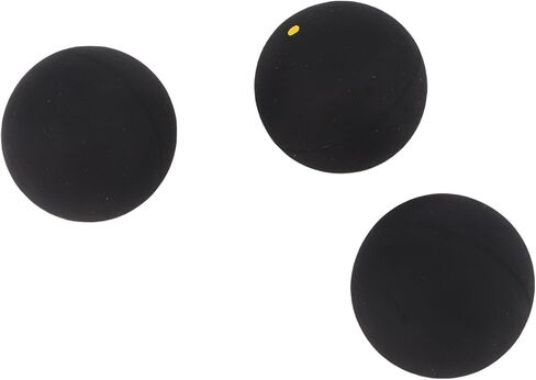 Zunate 3Pcs Squash Ball Combo Set, Includes Single Blue Dot, Single Yellow Dot, and Double Yellow Balls for Training and Practice in Kuwait