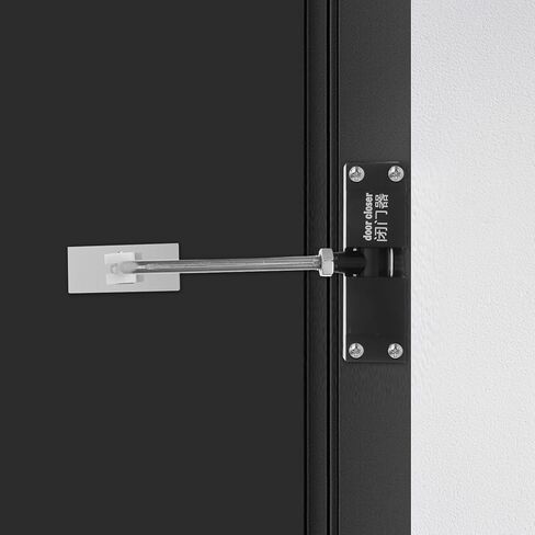 Automatic Door Closer 2pcs Dual Spring Aluminum Alloy Square Sliding Pulley Adjustable Self-Closing Door Closer for Home and Commercial Use in Kuwait