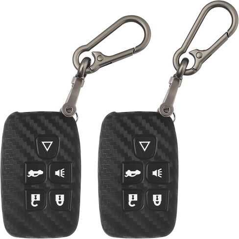 تومال 2 حزمة ملائمة لغطاء Land Rover Key FOB مع سلسلة المفاتيح ، 5 أزرار مفتاح مطاطي للمفتاح FOB متوافق مع LAND ROVER LR4 ROVER ROVER EVOKE in Kuwait