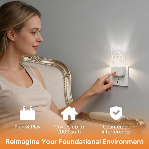 EMF Harmonizer – Whole House EMF Protection up to 2000 Sq Ft, Bio-Resonance Technology, Plug-in EMF Neutralizer for Home & Travel in Saudi Arabia