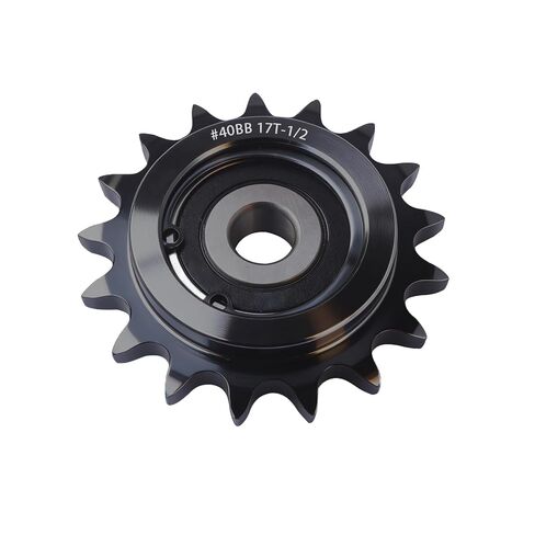 #40 Idler Sprocket 19 Tooth 5/8" Bore with 6202 Bearing Black Oxide Chain Tensioner for Mini Bike Go-Kart Mid Torque Conveyor Industrial, Hardened Steel in Kuwait