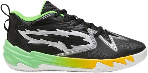 PUMA Kids Boys X 2K Scoot Zeros Basketball Sneakers Shoes - Black, Green in Saudi Arabia