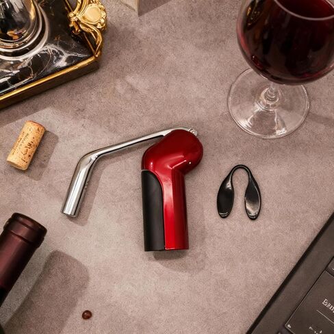 Vertical Corkscrew Wine Opener - One-Pull Smooth extraction with Foil Cutter Instant Lever Corkscrew in Saudi Arabia