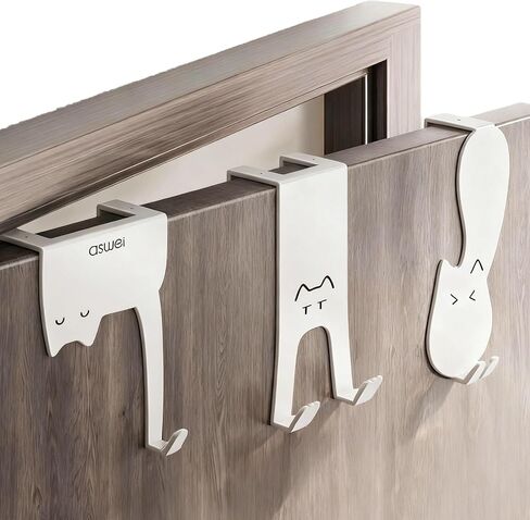 Over The Door Hooks Hanger,Door Hooks for Hanging,Over The Door Towel Racks for Bathroom Door(3PCS) in Kuwait