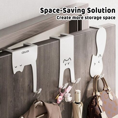 Over The Door Hooks Hanger,Door Hooks for Hanging,Over The Door Towel Racks for Bathroom Door(3PCS) in Kuwait