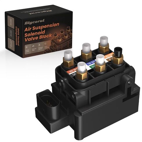 Air Suspension Solenoid Valve Block Compatible with Mercedes Benz CL550 CL600 GLE350 GLE400 GLS450 GLS550 GL320 GL350 S350 S500 Maybach CLS400 CLS550 ML250 ML320, Replaces 2123200358 in Kuwait