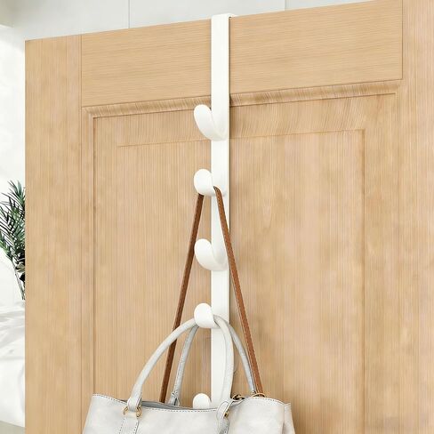 Over The Door Hooks Hanger- Over Door Hook Rack, Door Hanger Organizer for Bedroom Bathroom Closet Office(Black 1pack) in Saudi Arabia