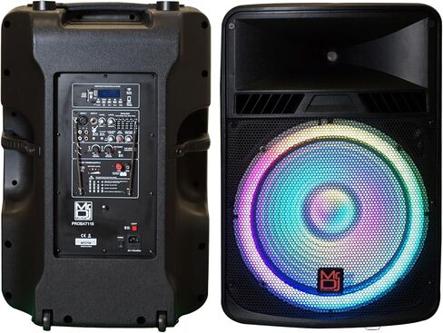 18" PA DJ 4000 Watts Max Power Active Speaker Built-in Battery/Bluetooth/Amplifier/SD/USB/FM Radio in Kuwait