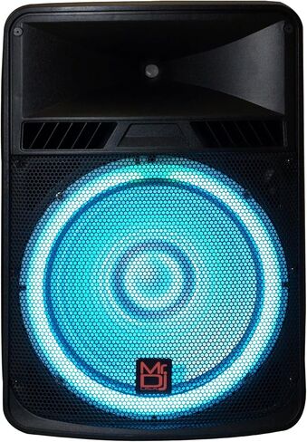 18" PA DJ 4000 Watts Max Power Active Speaker Built-in Battery/Bluetooth/Amplifier/SD/USB/FM Radio in Kuwait