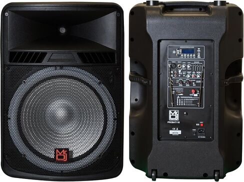 18" PA DJ 4000 Watts Max Power Active Speaker Built-in Battery/Bluetooth/Amplifier/SD/USB/FM Radio in Kuwait