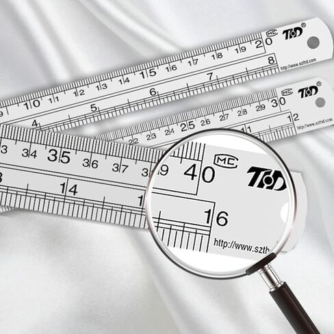 Metal Straight Edge Ruler Double Side (Inch,Centimeters) Stainless Steel Ruler Woodworking Drawing Measuring Tools Metal Straight Edge Ruler for Baking/Cutting in Saudi Arabia