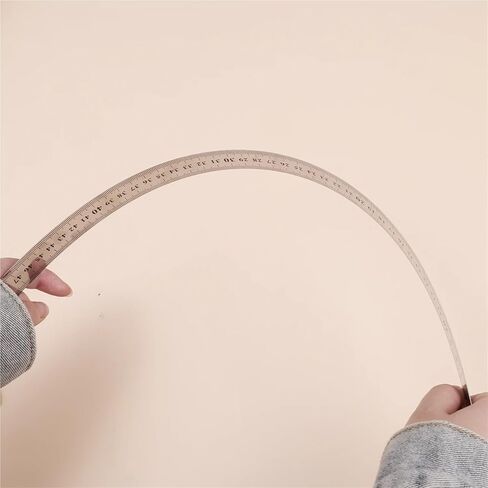 أداة قياس مترية، مسطرة فولاذية من الفولاذ المقاوم للصدأ مستقيمة مزدوجة الجوانب أداة قياس دقيقة متري 50 سم رسم يدوي بمقياس سنتيمتر بوصة in Kuwait