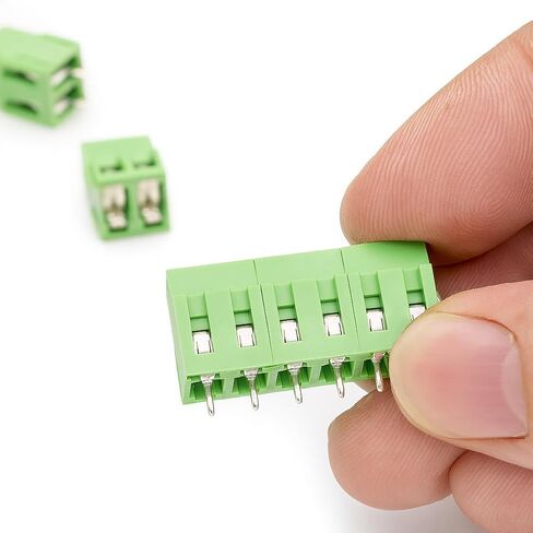 ANGSTROM 20pcs 2-Pin 5.08mm Pitch PCB Screw Terminal Block, 300V 10A in Kuwait