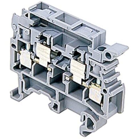 TE Connectivity/ABB Entrelec, 1SNA115657R2500-5Pack, Terminal Block Fused Gray 10A M4/8.SF Screw Clamp Connection SNA Series in Saudi Arabia