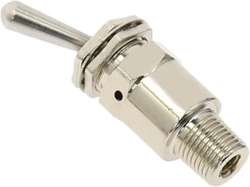 TAC2-3V Air Pneumatic Mechanical Valve, Exhaust valve 2 Position 3 Way M5 Female 1/8 Male Thread Toggles Switch, 1pc in Kuwait