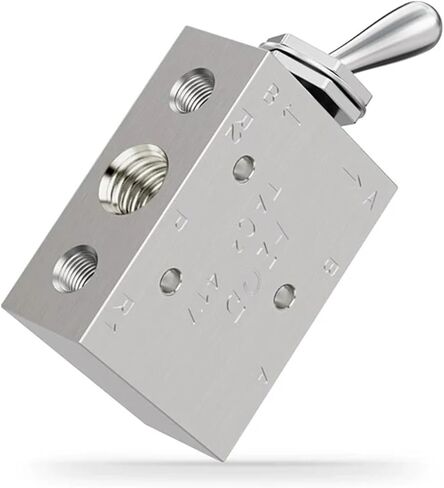 Air Pneumatic Mechanical Valve, 2 Position 5 Way Toggle Button Switch, TAC2-41V TAC-4V, 1pc(TAC2-41V) in Kuwait