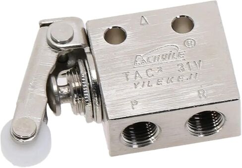 TAC2-31P Pneumatic Switch Valve, 1/8" BSP Threaded Air 2 Position 3 Way Roller Lever Mechanical, 1pc in Saudi Arabia
