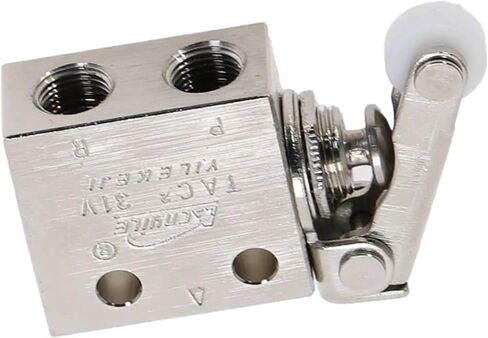 TAC2-31P Pneumatic Switch Valve, 1/8" BSP Threaded Air 2 Position 3 Way Roller Lever Mechanical, 1pc in Saudi Arabia