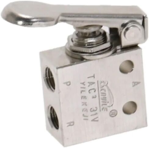 TAC2-31P Mechanical Valve, 1/8" Thread 2 Position 3 Way Spring Return Lever Air Pneumatic switch, 1pc in Saudi Arabia