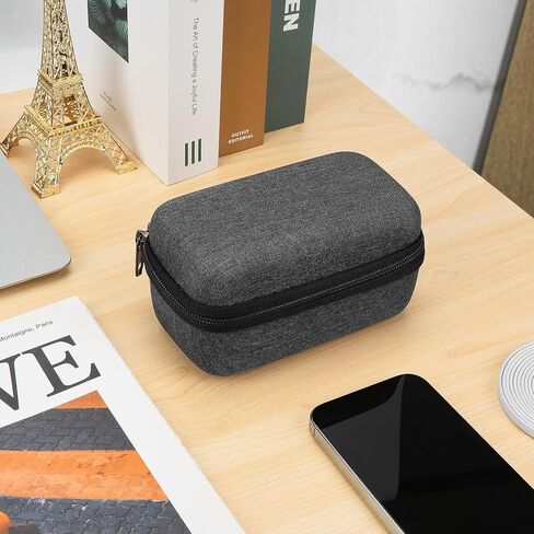 حقيبة حمل ميكروفون Geekria for Creators متوافقة مع حقيبة شحن DJI Mic Mini، حقيبة سفر ذات هيكل صلب للميكروفون، حقيبة سفر محمولة مع تخزين الكابل (رمادي) in Kuwait