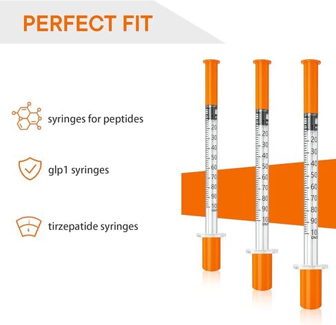 U-100 1ml 29Gauge 1/2 Inch Syring, Individually Packed, PACK 100. in Kuwait