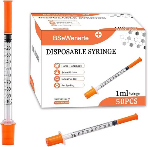 1ml 30G 5/16inch (8mm) with Cap Individually Sealed Packaging 50Pack in Kuwait