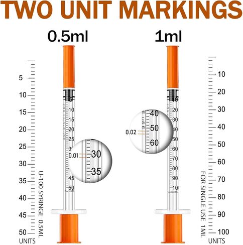 1ml 30G 5/16inch (8mm) with Cap Individually Sealed Packaging 50Pack in Kuwait