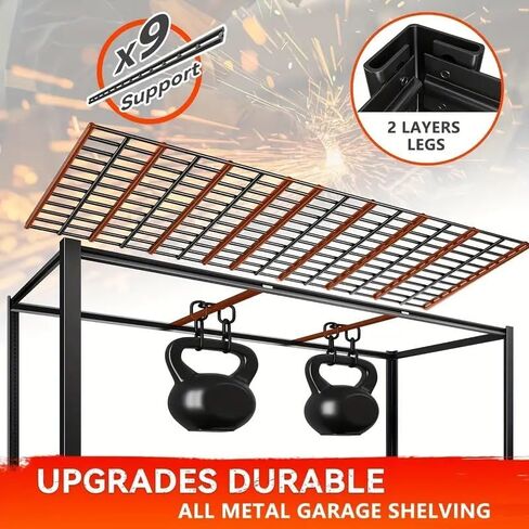 Garage Shelving, Heavy Duty Storage Shelves Metal Shelf Unit Adjustable Industrial Storage Racks for Shop,Warehouse,Basement (5T 84 * 55 * 24, 5) in Kuwait