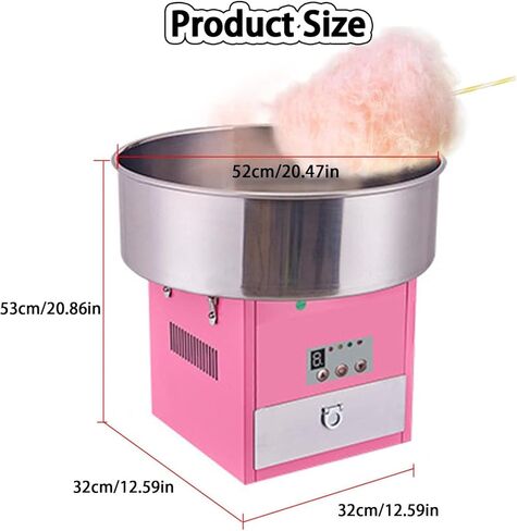 Cotton Candy Machine,Automatic Candy Floss Maker Machine,980W Commercial Cotton Candy Floss Maker Machine,for Birthday Parties。 in Kuwait