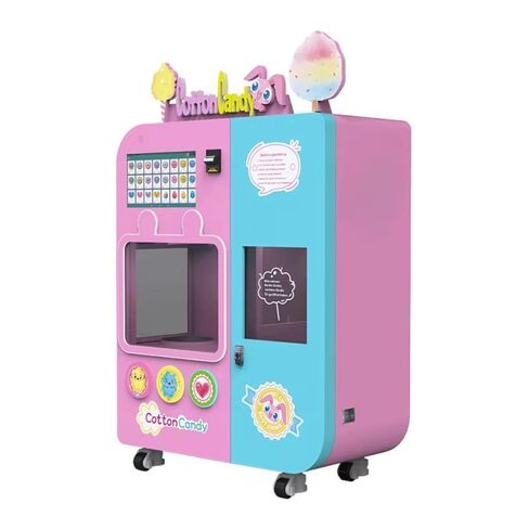 Commercial Cotton Candy Vending Machine Automatic Candy Floss Maker with LED Lights and Touch Screen for Shopping Mall, Amusement Park, Party Event in Saudi Arabia