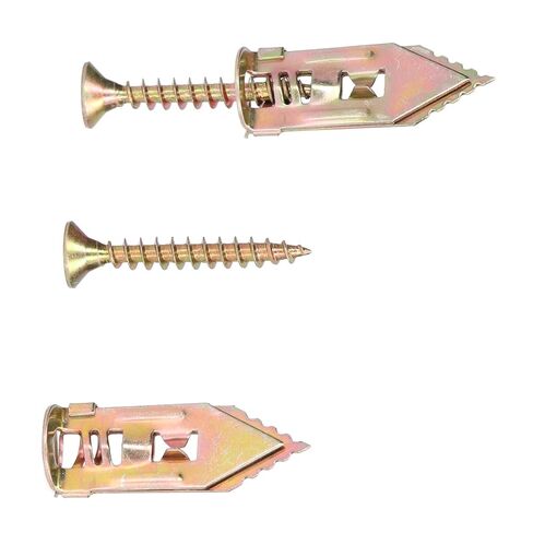 Self Drilling Anchors Screws, Quick Install No Pre-Drilling Needed, Expanding Wall Anchors, 40 Pack Carbon Steel Expands on Two Sides Heavy Duty, for Home Decor, Picture Frames, Sh in Saudi Arabia