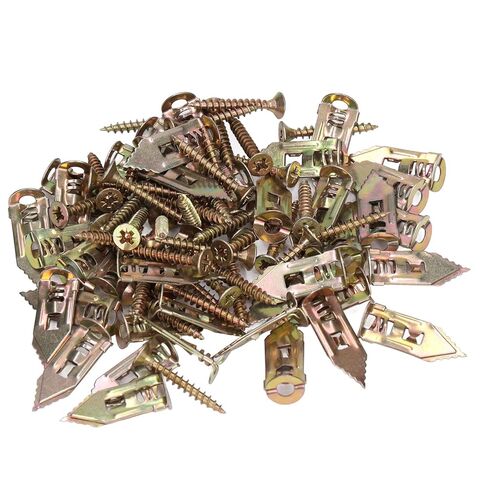 Self Drilling Anchors Screws, Quick Install No Pre-Drilling Needed, Expanding Wall Anchors, 40 Pack Carbon Steel Expands on Two Sides Heavy Duty, for Home Decor, Picture Frames, Sh in Saudi Arabia