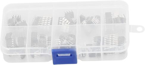 Dioche 555 Timer 85 Pcs IC Assortment Kit - 10 Specifications Integrated Circuit IC Chips for Easy Circuit Assembly and Storage in Saudi Arabia