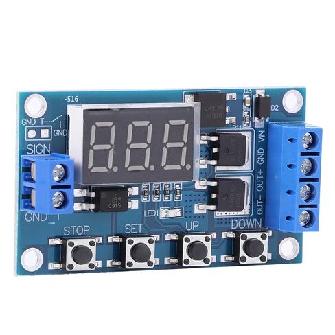 aqxreight مؤقت تأخير لوحة الدائرة توقيت الدورة MOS Tube Control 12 24V الكهرومغناطيسي Rela Timer Delay Circuit Board Timer RelayRelay Module 12 24V توقيت دورة الزناد كهربائي in Saudi Arabia