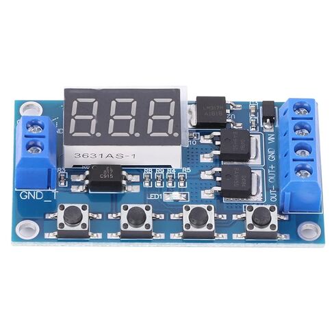 aqxreight مؤقت تأخير لوحة الدائرة توقيت الدورة MOS Tube Control 12 24V الكهرومغناطيسي Rela Timer Delay Circuit Board Timer RelayRelay Module 12 24V توقيت دورة الزناد كهربائي in Saudi Arabia