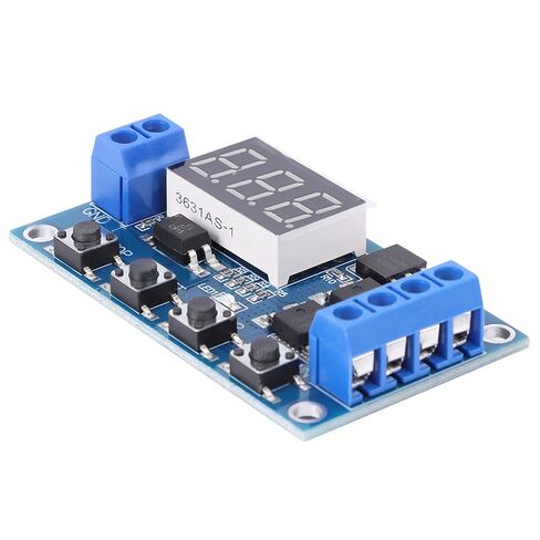 aqxreight مؤقت تأخير لوحة الدائرة توقيت الدورة MOS Tube Control 12 24V الكهرومغناطيسي Rela Timer Delay Circuit Board Timer RelayRelay Module 12 24V توقيت دورة الزناد كهربائي in Saudi Arabia