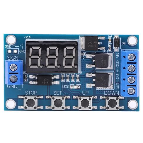 aqxreight مؤقت تأخير لوحة الدائرة توقيت الدورة MOS Tube Control 12 24V الكهرومغناطيسي Rela Timer Delay Circuit Board Timer RelayRelay Module 12 24V توقيت دورة الزناد كهربائي in Saudi Arabia