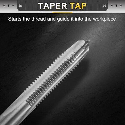 uxcell Hand Bottom Tap 1/4-28 UNF 2B Left Hand Thread Bottoming Style Threading Taps High Speed Steel HSS6542 Straight Flutes Screw Tapping Tool in Saudi Arabia