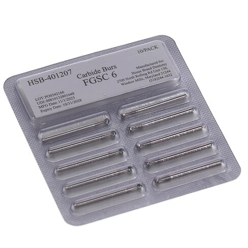 401207 HSB FG #6 Round Surgical Carbide Burs 100/Pk in Saudi Arabia