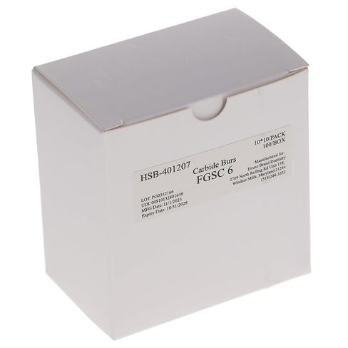 401207 HSB FG #6 Round Surgical Carbide Burs 100/Pk in Saudi Arabia