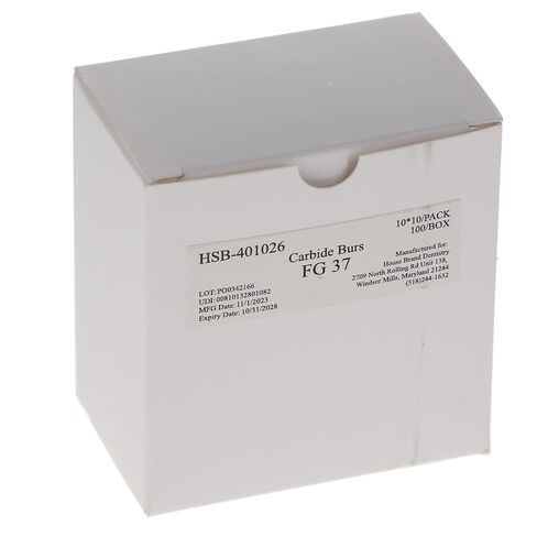 401026 HSB FG #37 Inverted Cone Carbide Burs 100/Pk in Saudi Arabia