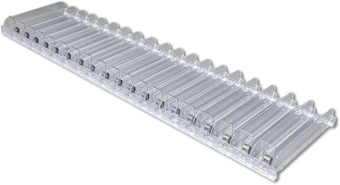 STORE FIXTURES DIRECT Auto Feed Shelf Product Pusher Kit, Adjustable Pushing System for 36" L x 12" D Shelves, 5 Pack - [70 Shelf Pushers + 75 Dividers] in Saudi Arabia