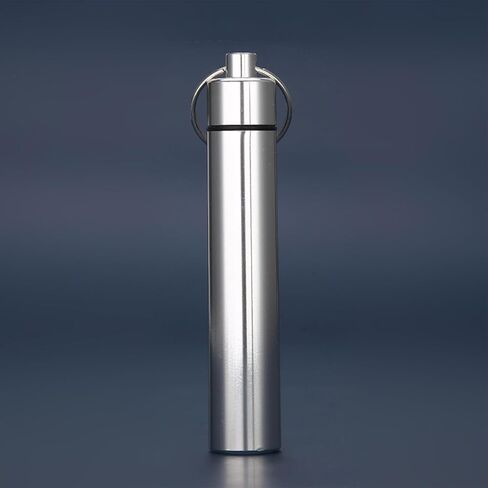 Stainless Steel Toothpick Holder Set - Portable Reusable Dental Picks with Keychain for Travel, Camping, Outdoor Oral Hygiene Cleaning Kit in Saudi Arabia