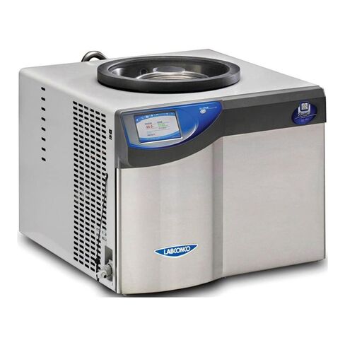 Labconco 700801010 مجفف تجميد فوق الطاولة للمنطقة الحرة مع ملف من الفولاذ المقاوم للصدأ غير المطلي، سعة 8 لتر، -50 درجة مئوية، قابس أمريكا الشمالية، 230 فولت، 60 هرتز، 7 أمبير in Kuwait