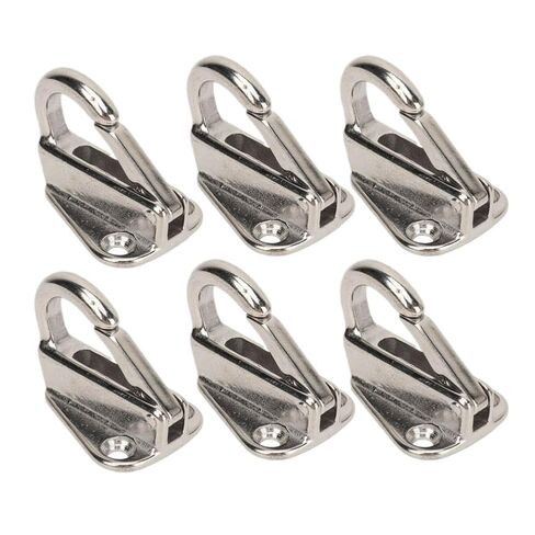 6 Pcs Marine 316 Stainless Steel Spring Snap Fending Hook Fender Boat Hardware Spring Locked Fender Hooks Boats Accessories in Saudi Arabia