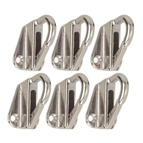 6 Pcs Marine 316 Stainless Steel Spring Snap Fending Hook Fender Boat Hardware Spring Locked Fender Hooks Boats Accessories in Saudi Arabia
