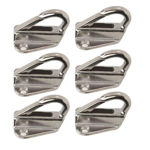 6 Pcs Marine 316 Stainless Steel Spring Snap Fending Hook Fender Boat Hardware Spring Locked Fender Hooks Boats Accessories in Saudi Arabia
